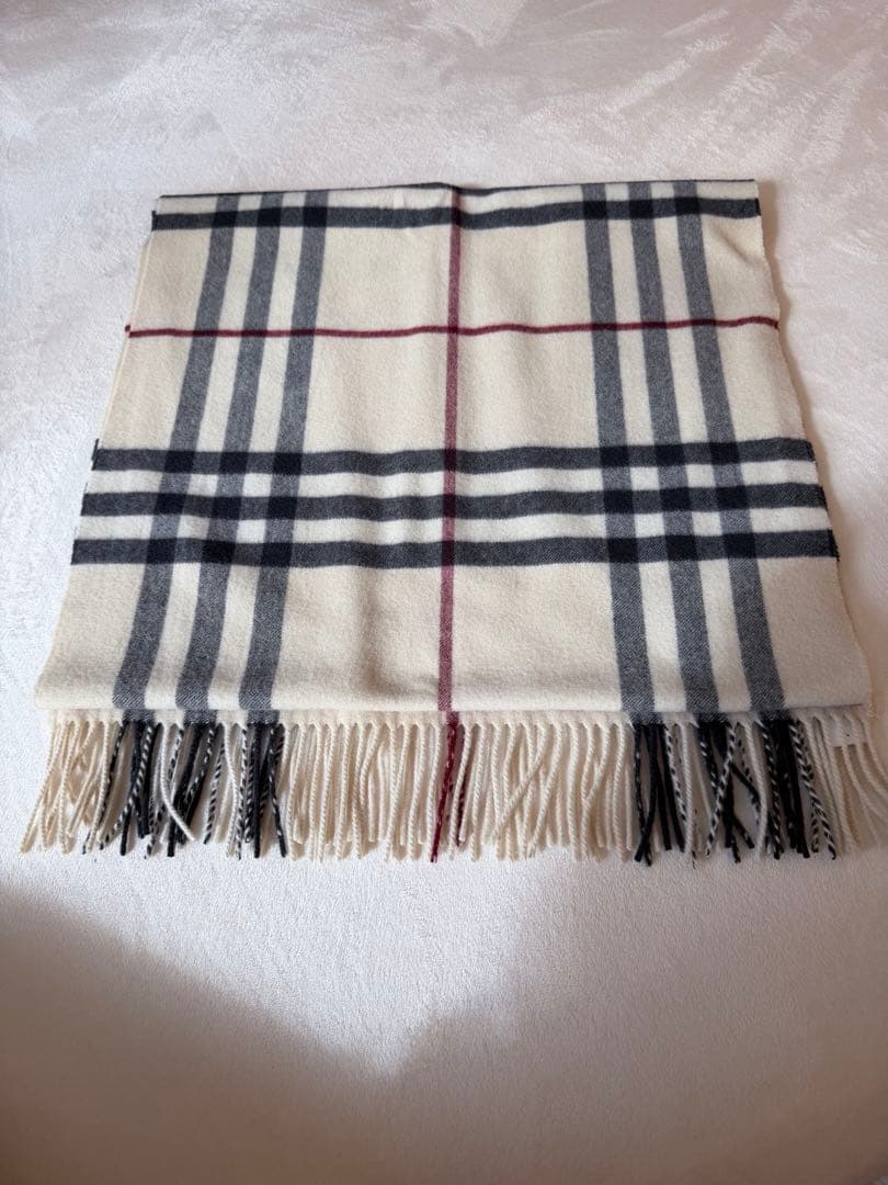 BURBERRY ワイドチェック　カシミヤストール