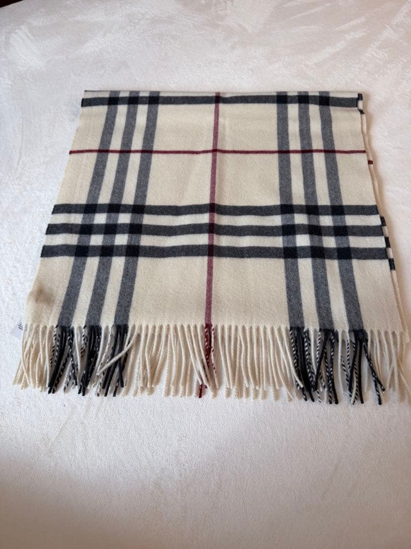 BURBERRY ワイドチェック　カシミヤストール
