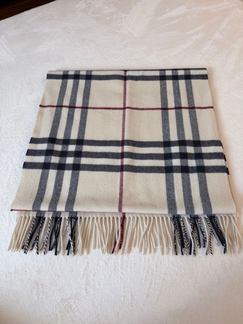 BURBERRY ワイドチェック　カシミヤストール