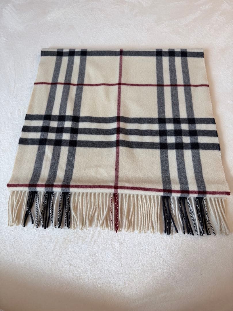 BURBERRY ワイドチェック　カシミヤストール