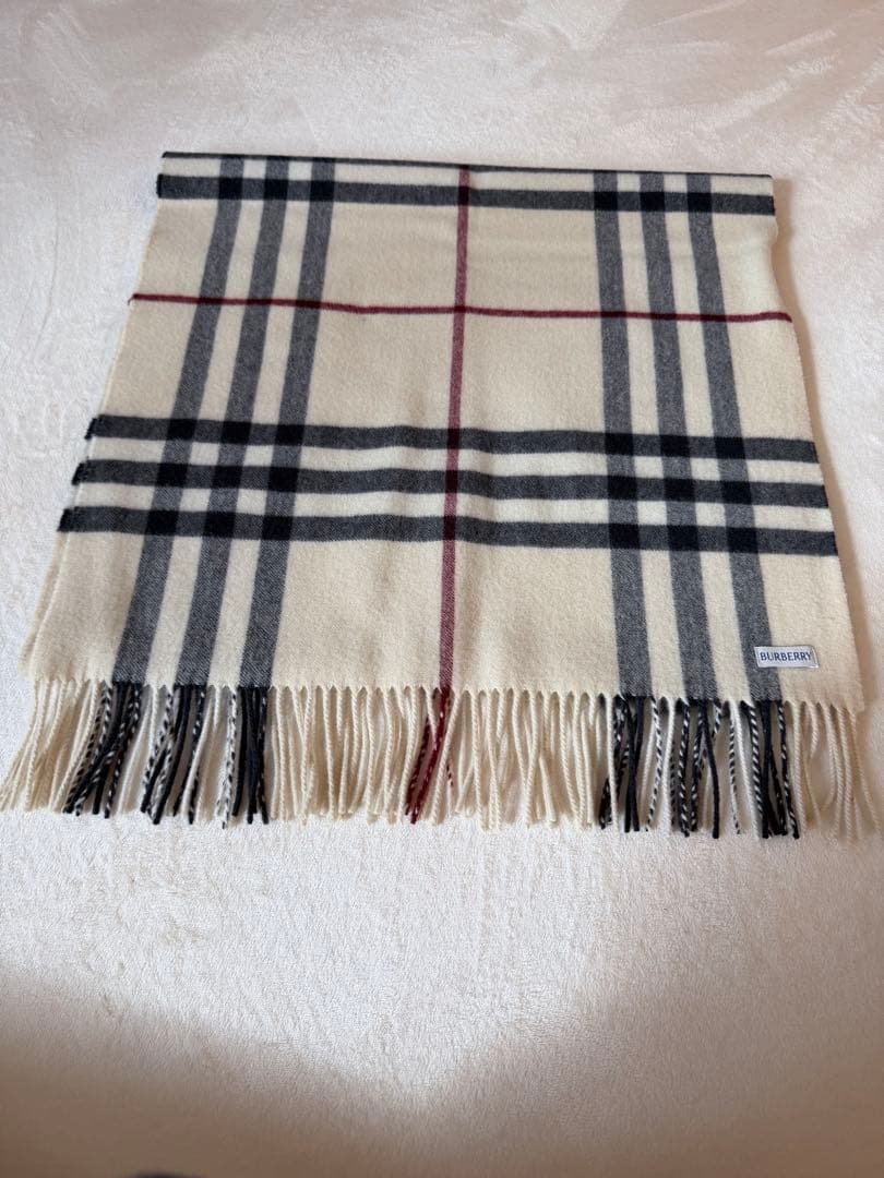 BURBERRY ワイドチェック　カシミヤストール