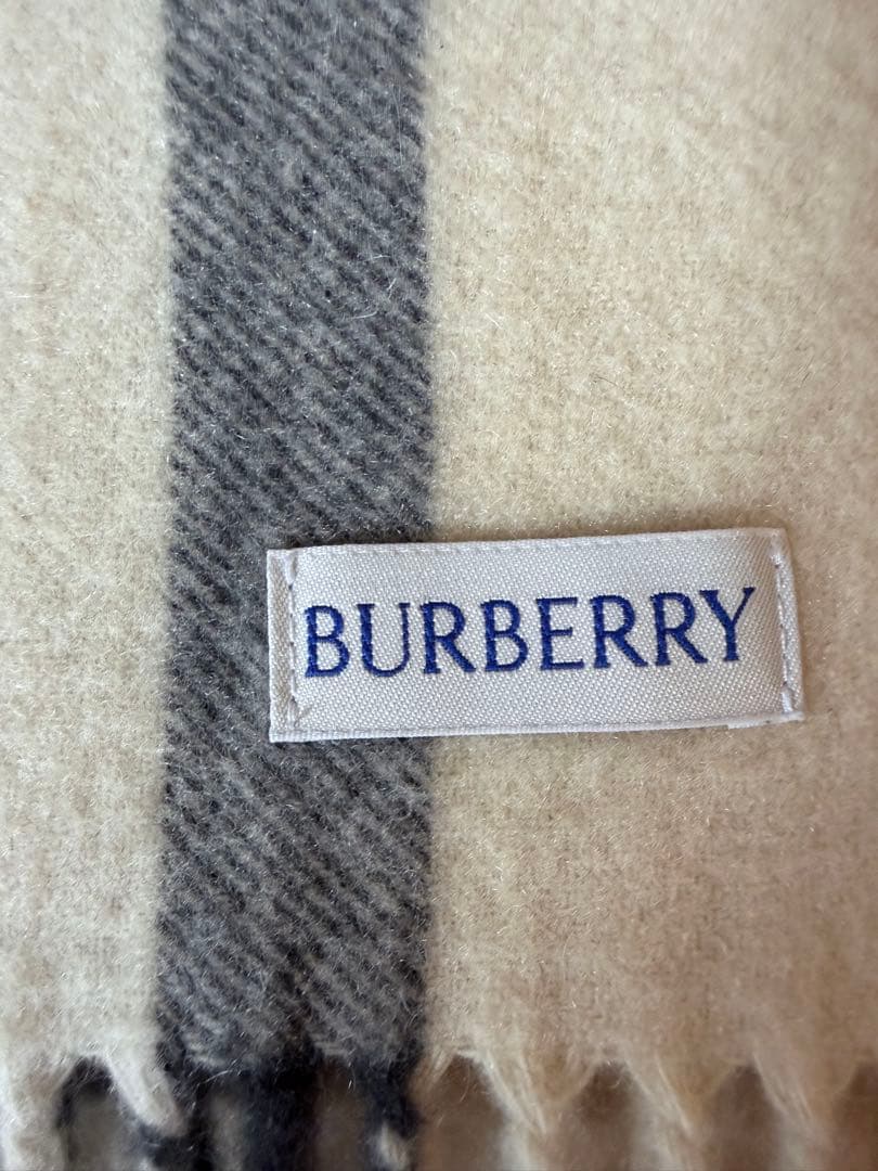 BURBERRY ワイドチェック　カシミヤストール