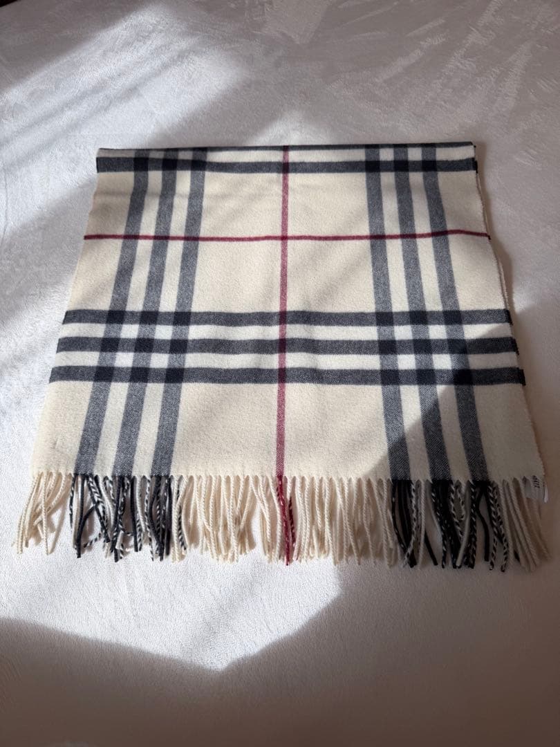 BURBERRY ワイドチェック　カシミヤストール