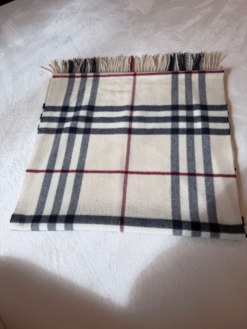 BURBERRY ワイドチェック　カシミヤストール