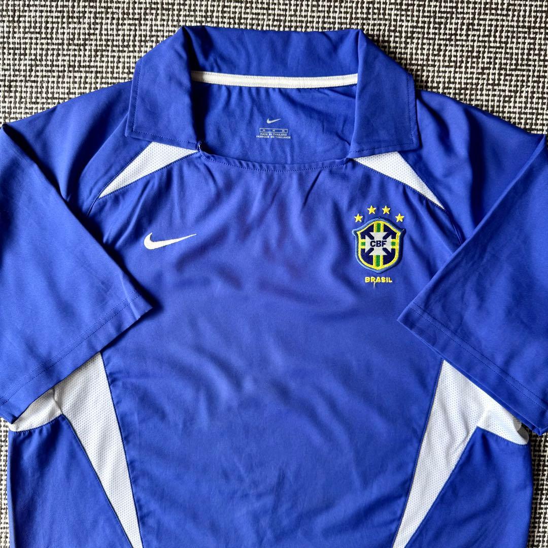 【日韓W杯×襟付きアウェイ】ブラジル代表 ２００２（A）NIKE