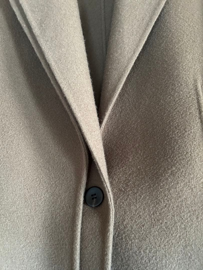 conteダブルラペルリバーコート