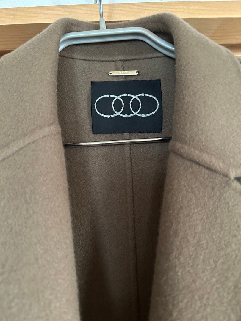 conteダブルラペルリバーコート