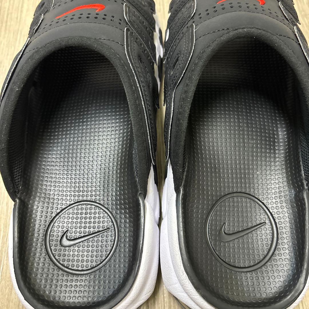 ナイキ エアモアアップテンポ スライド サンダル ブラック 27センチ