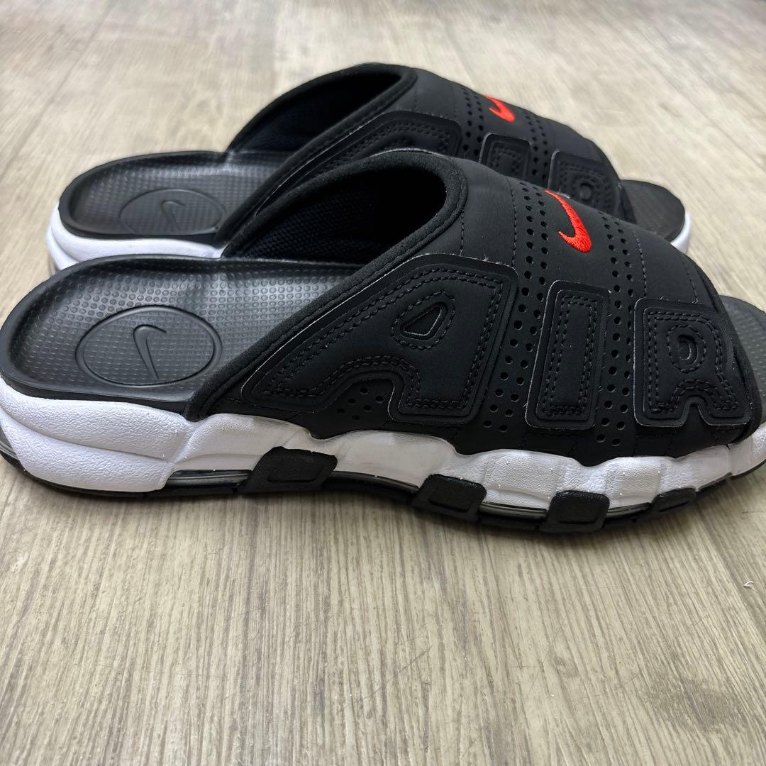 ナイキ エアモアアップテンポ スライド サンダル ブラック 27センチ