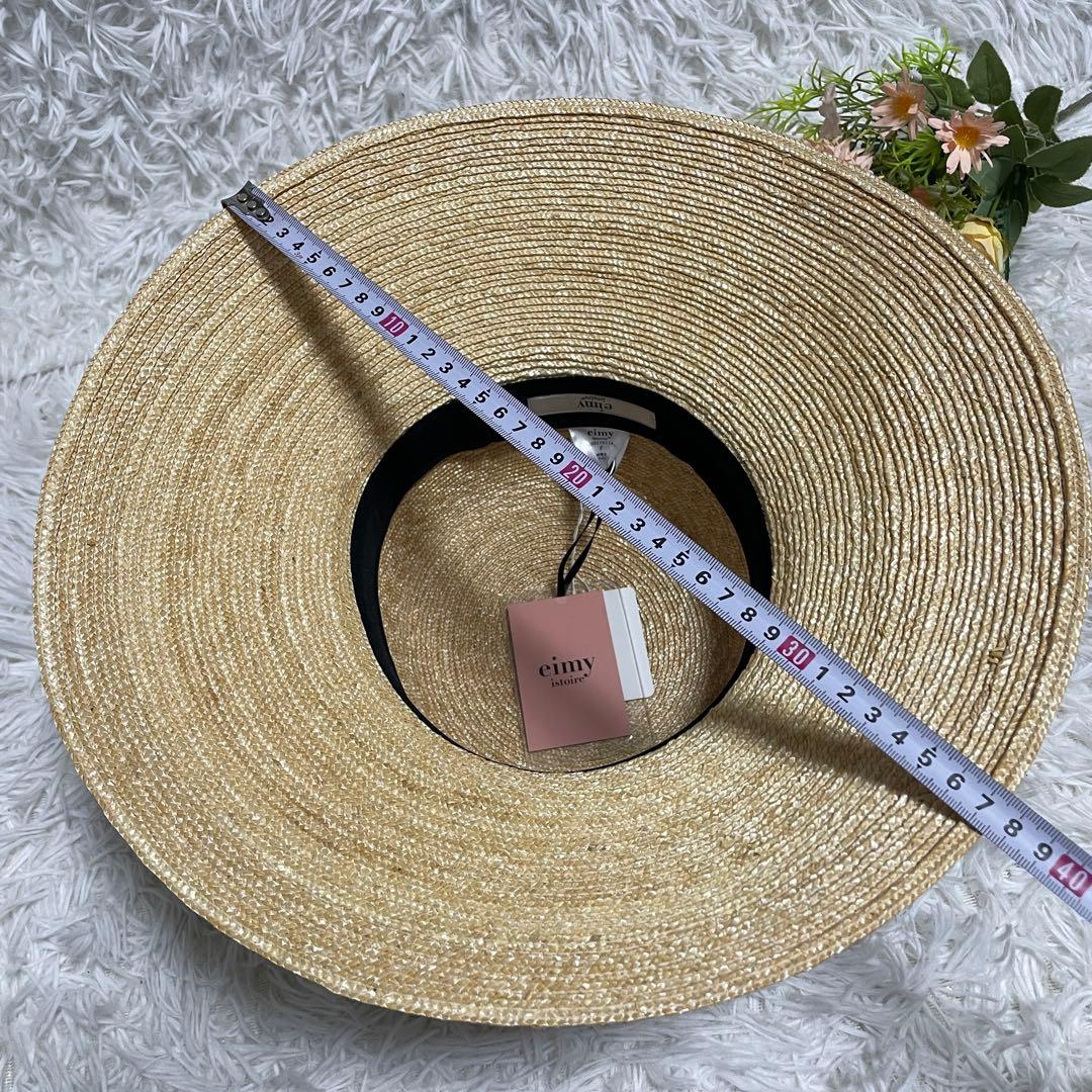 新品　eimy istoire エイミーイストワール　麦わら帽子　ハット　帽子