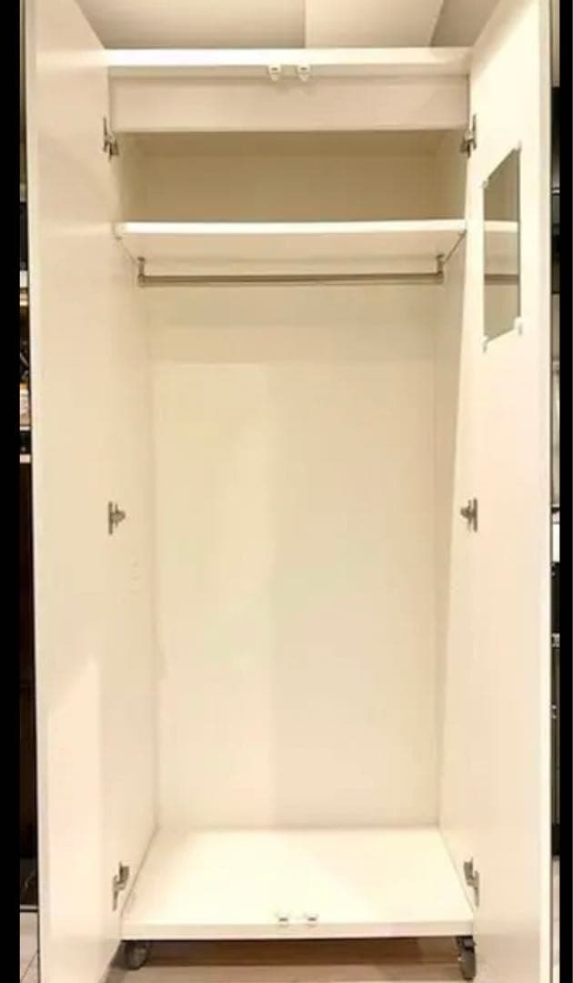 定価72050円　【美品・送料込み】クローゼット 移動式 ミラー扉 姿見 全身鏡