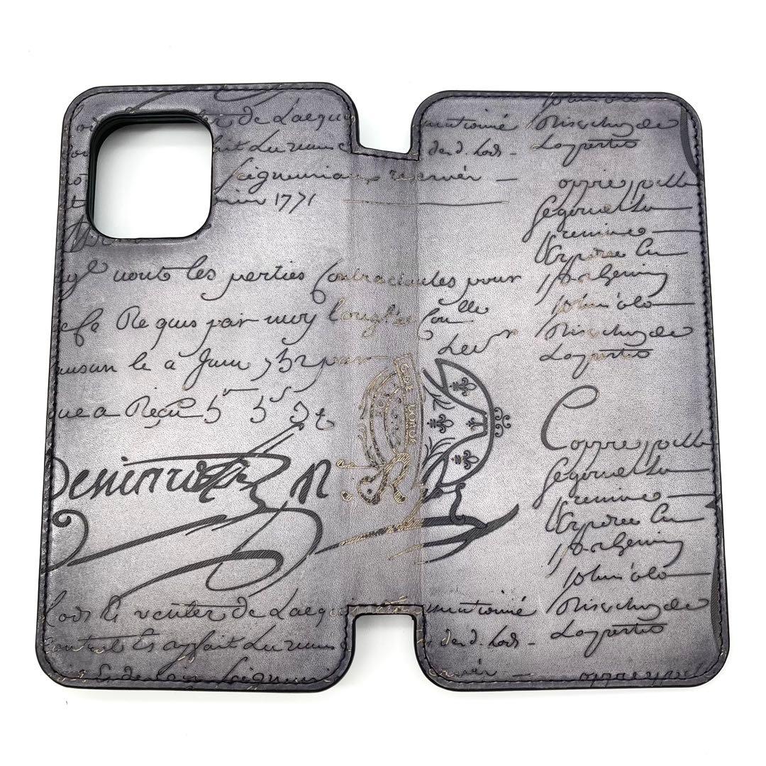 極美品 ベルルッティ iPhone13ProMAX ケース 手帳型 カバー