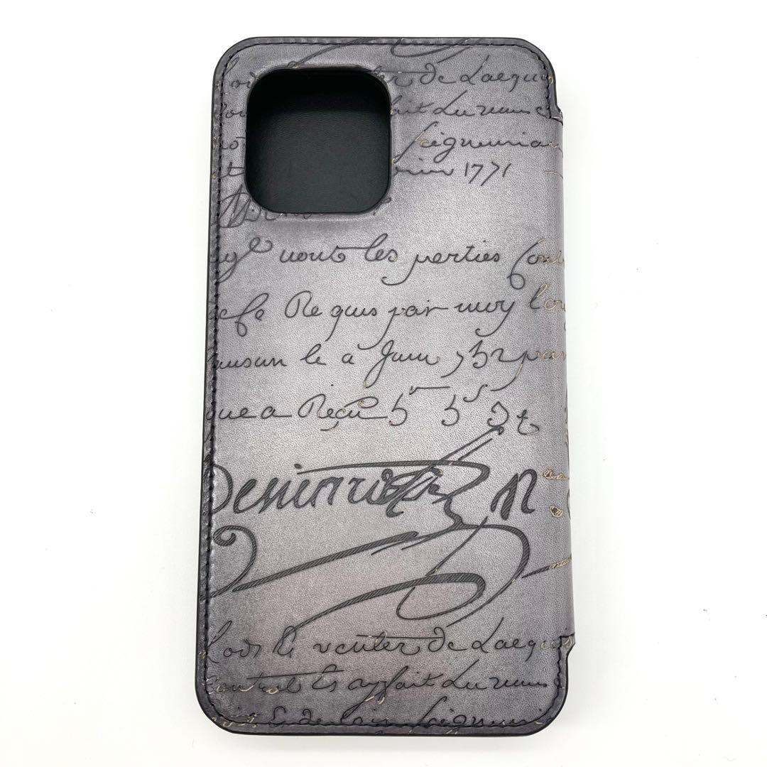 極美品 ベルルッティ iPhone13ProMAX ケース 手帳型 カバー