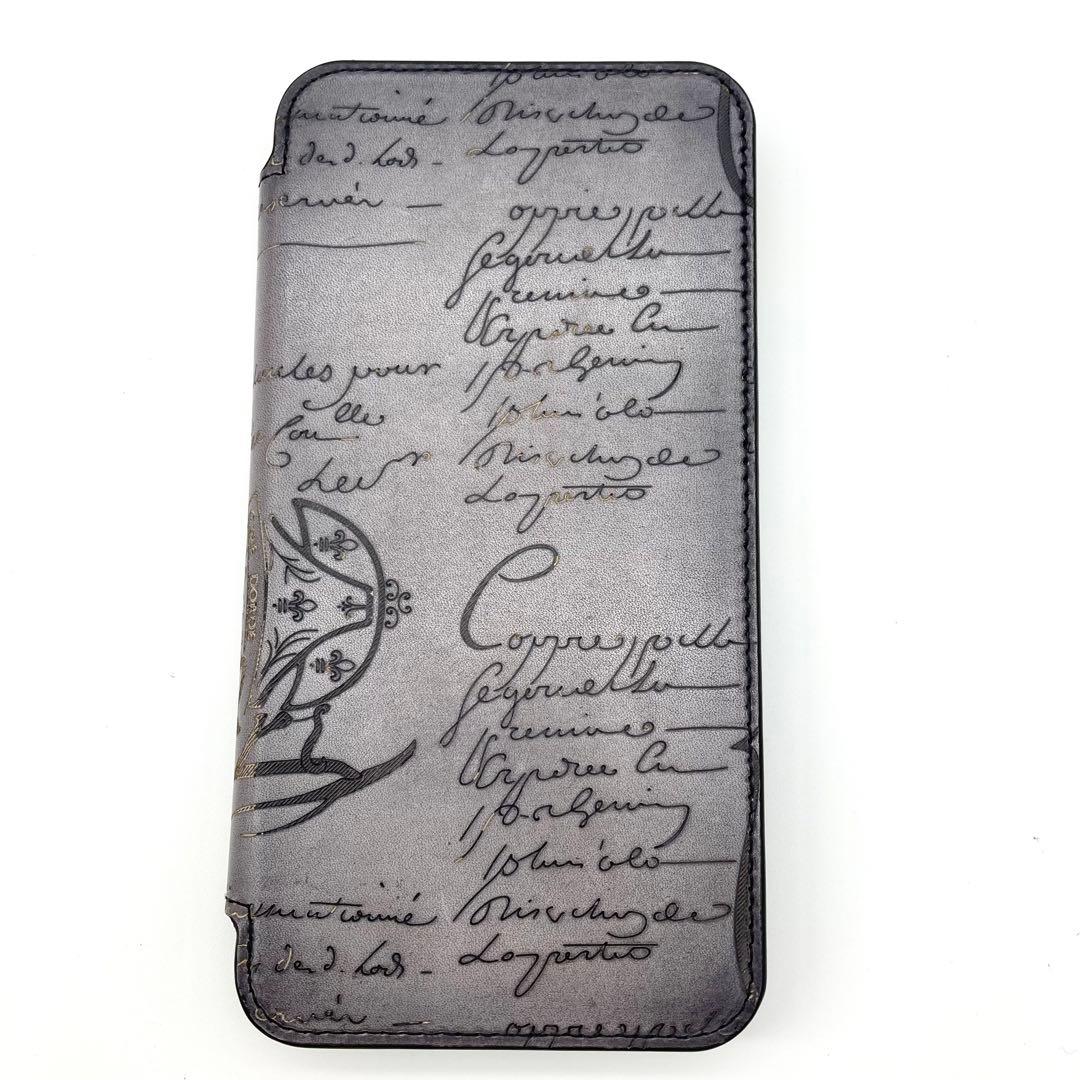 極美品 ベルルッティ iPhone13ProMAX ケース 手帳型 カバー