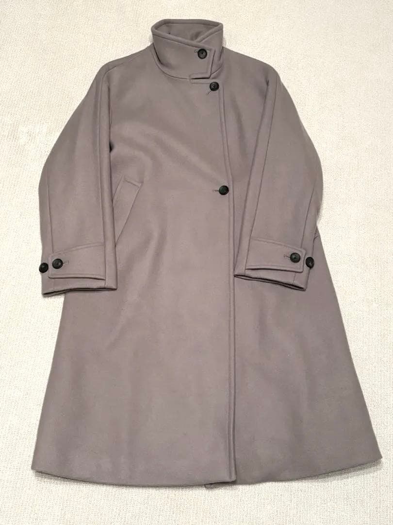 最終価格【UNITED ARROWS】メルトン スタンドカラーコート