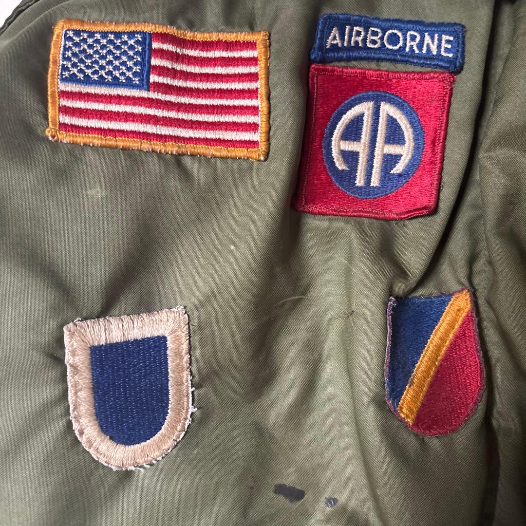 米軍 ヘルメットバッグ オリーブドラブ パッチ付き レア‼️
