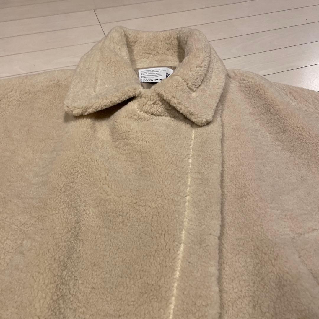 極美品❤️PASSIONEパシオーネ❤️ボアショートポンチョ　アイボリー　M