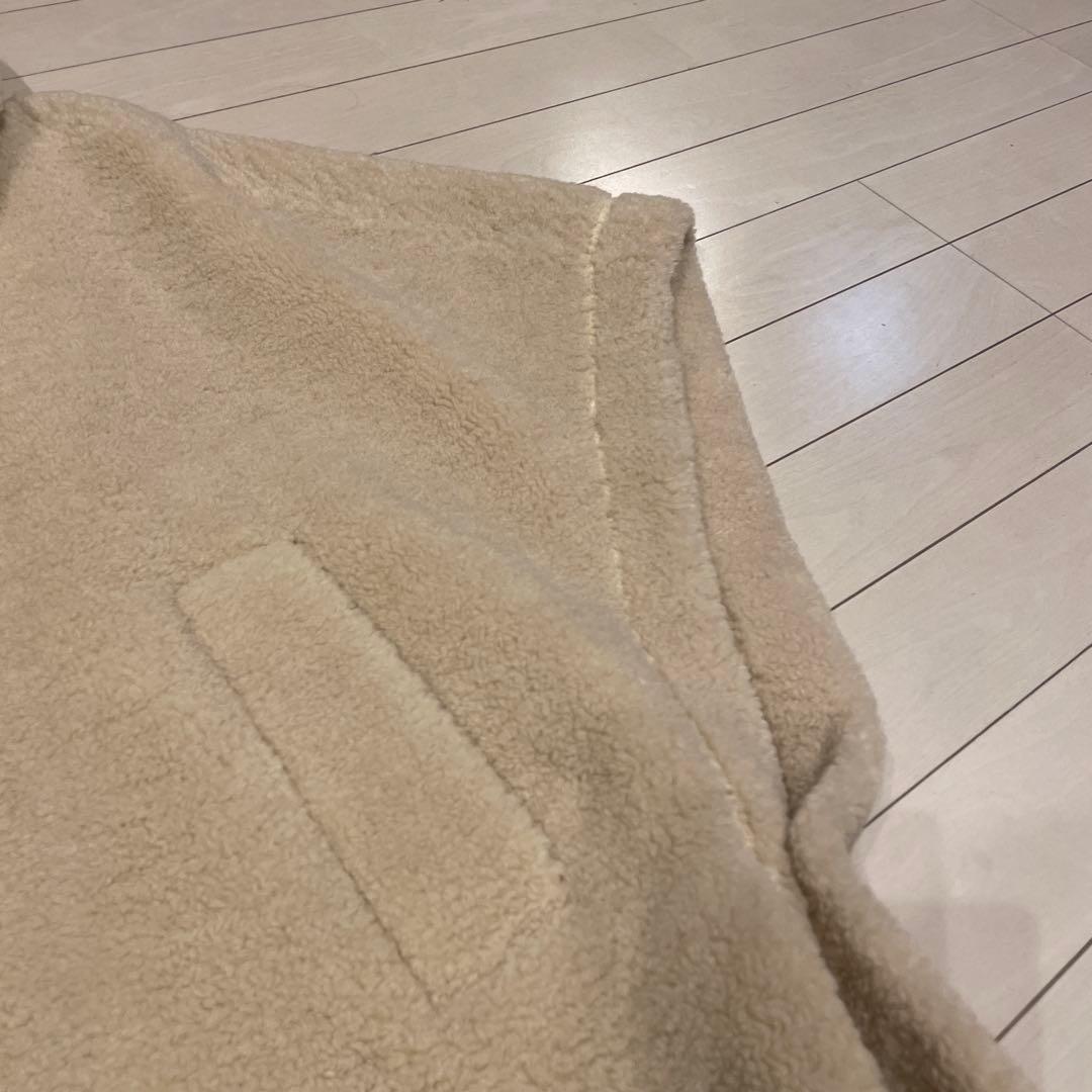 極美品❤️PASSIONEパシオーネ❤️ボアショートポンチョ　アイボリー　M