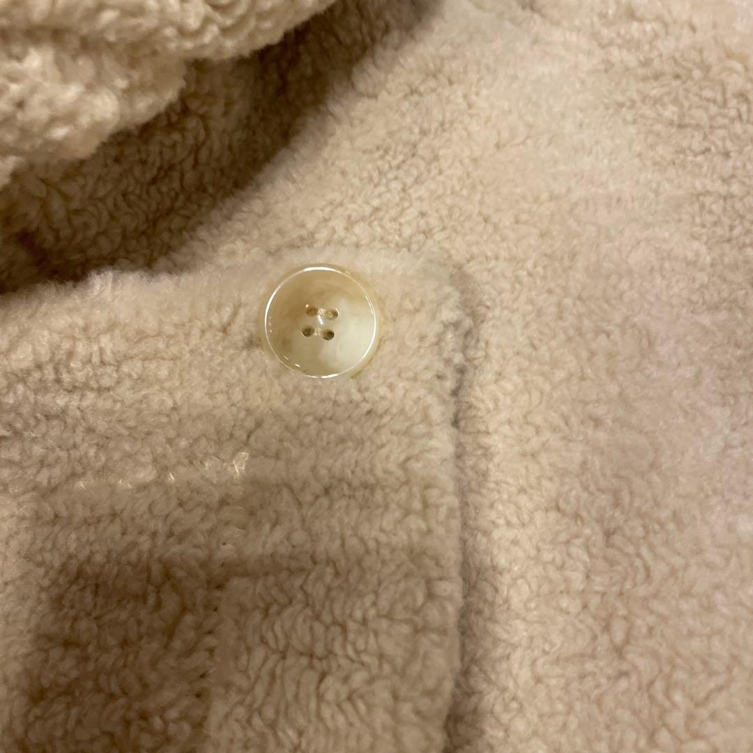 極美品❤️PASSIONEパシオーネ❤️ボアショートポンチョ　アイボリー　M