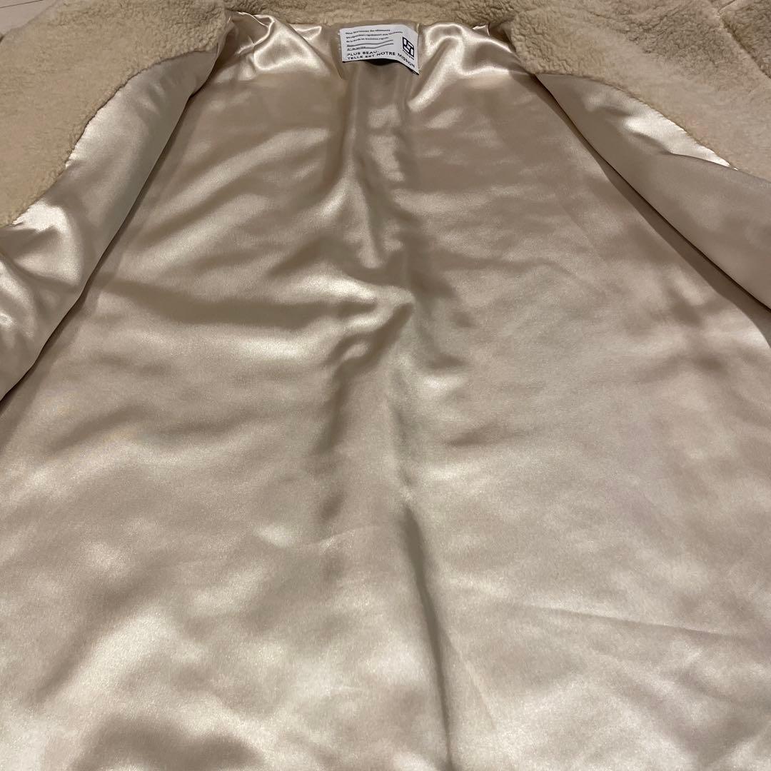 極美品❤️PASSIONEパシオーネ❤️ボアショートポンチョ　アイボリー　M