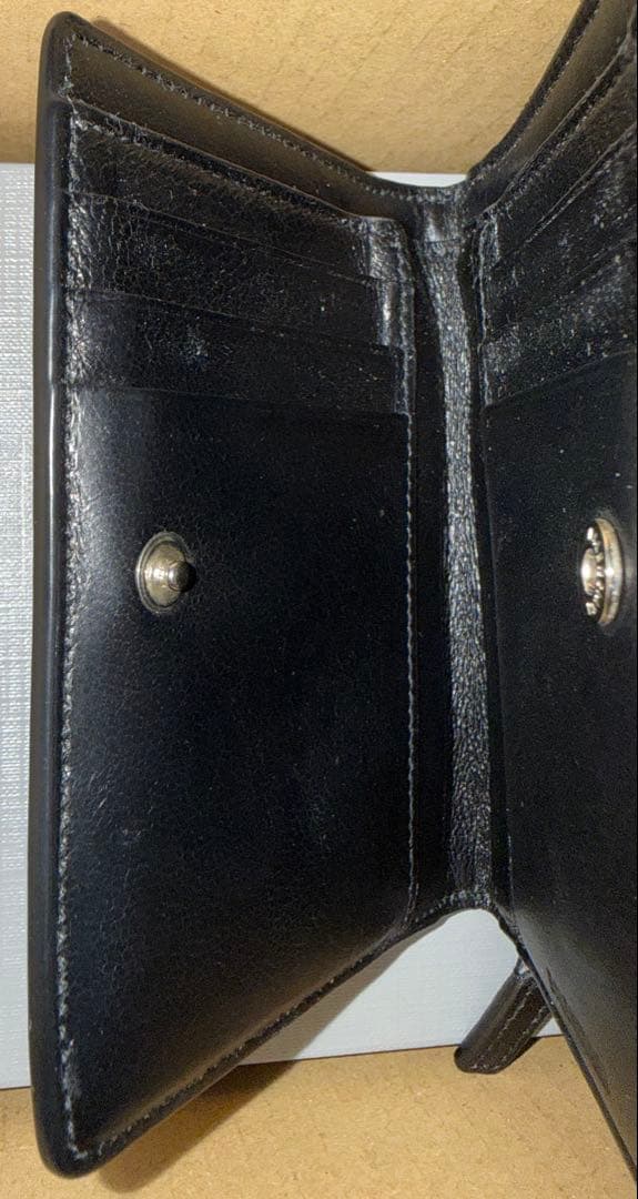 バレンシアガ BALENCIAGA 2つ折り財布 小銭入れ付き ブラック メンズ