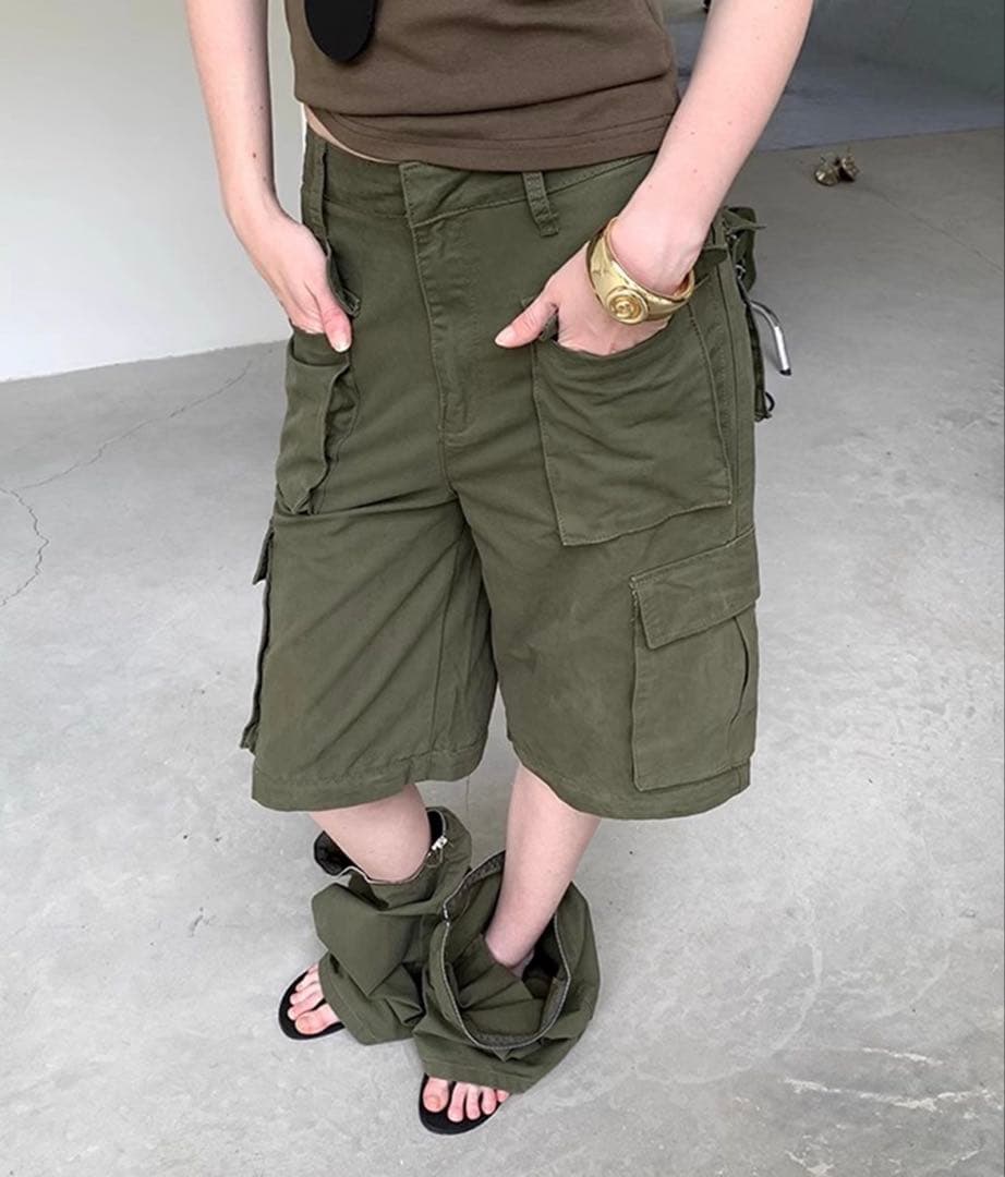 【LONSLAN】2wayカーゴパンツ　sanwl24a032