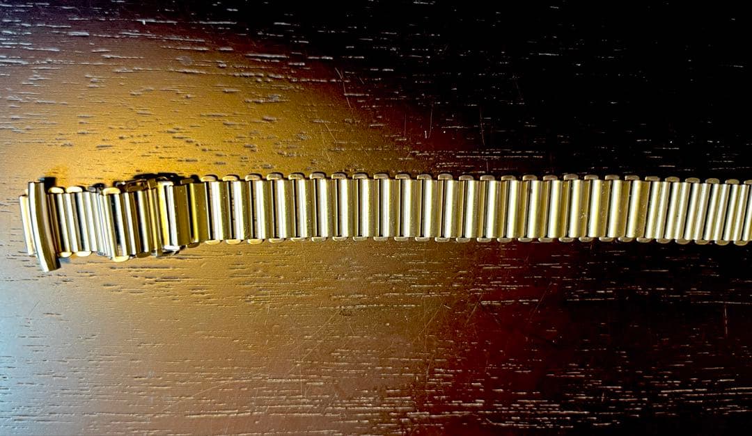 バンブーブレスボンクリップ初期型本物　細バンブー　ミリタリー　時計ブレス