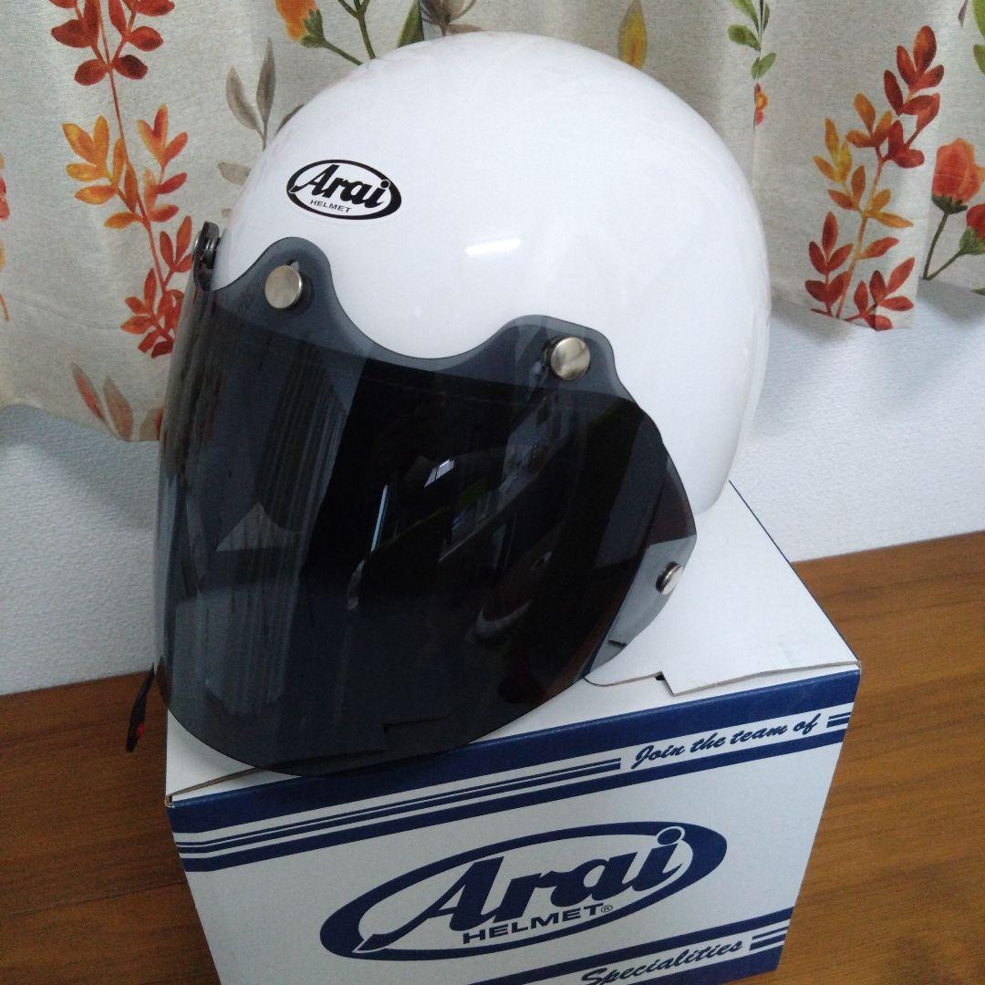 Arai クラッシックAIr ヘルメット ホワイト（59〜60） 純正シ−ルド付