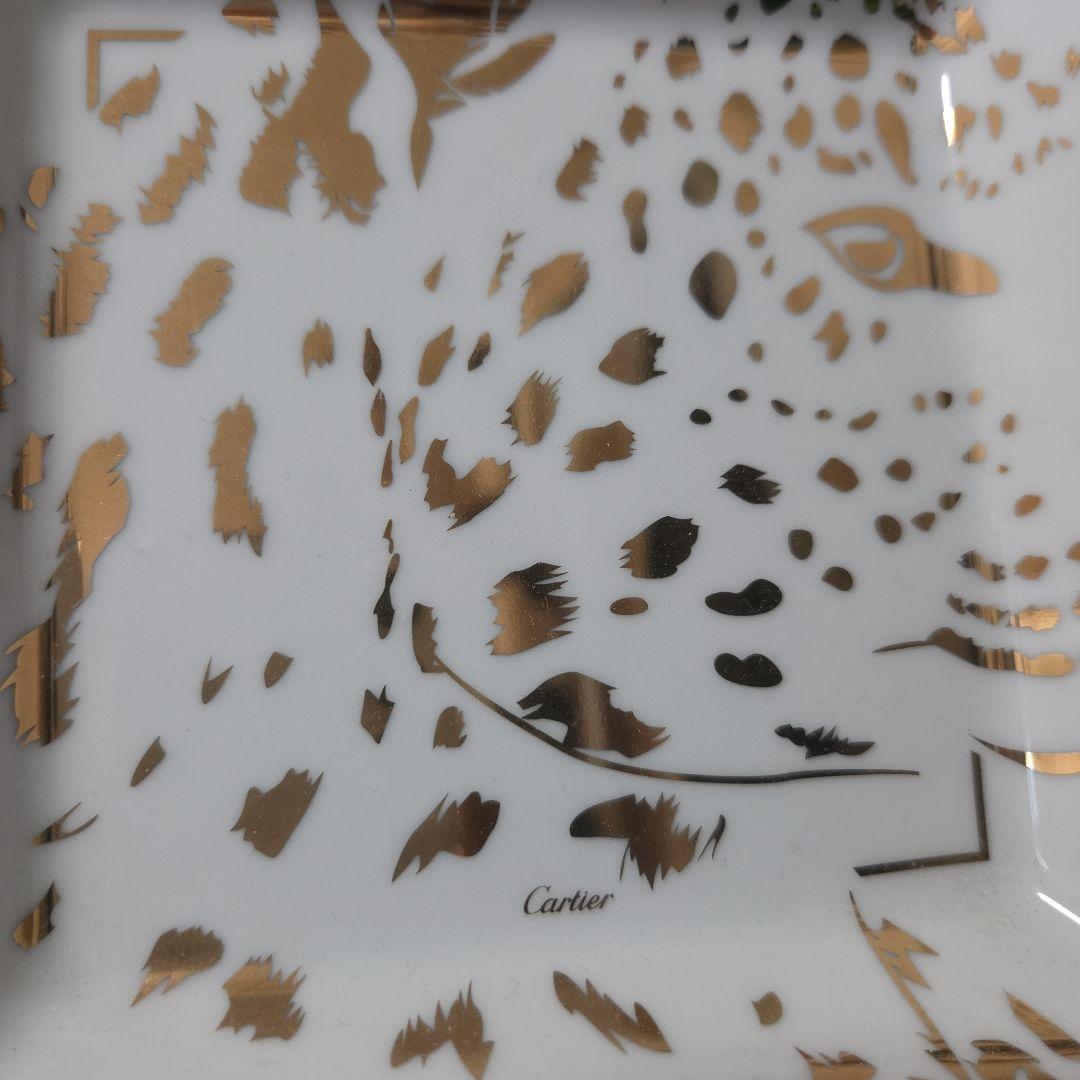 非売品Cartier ヒョウ柄 正方形皿