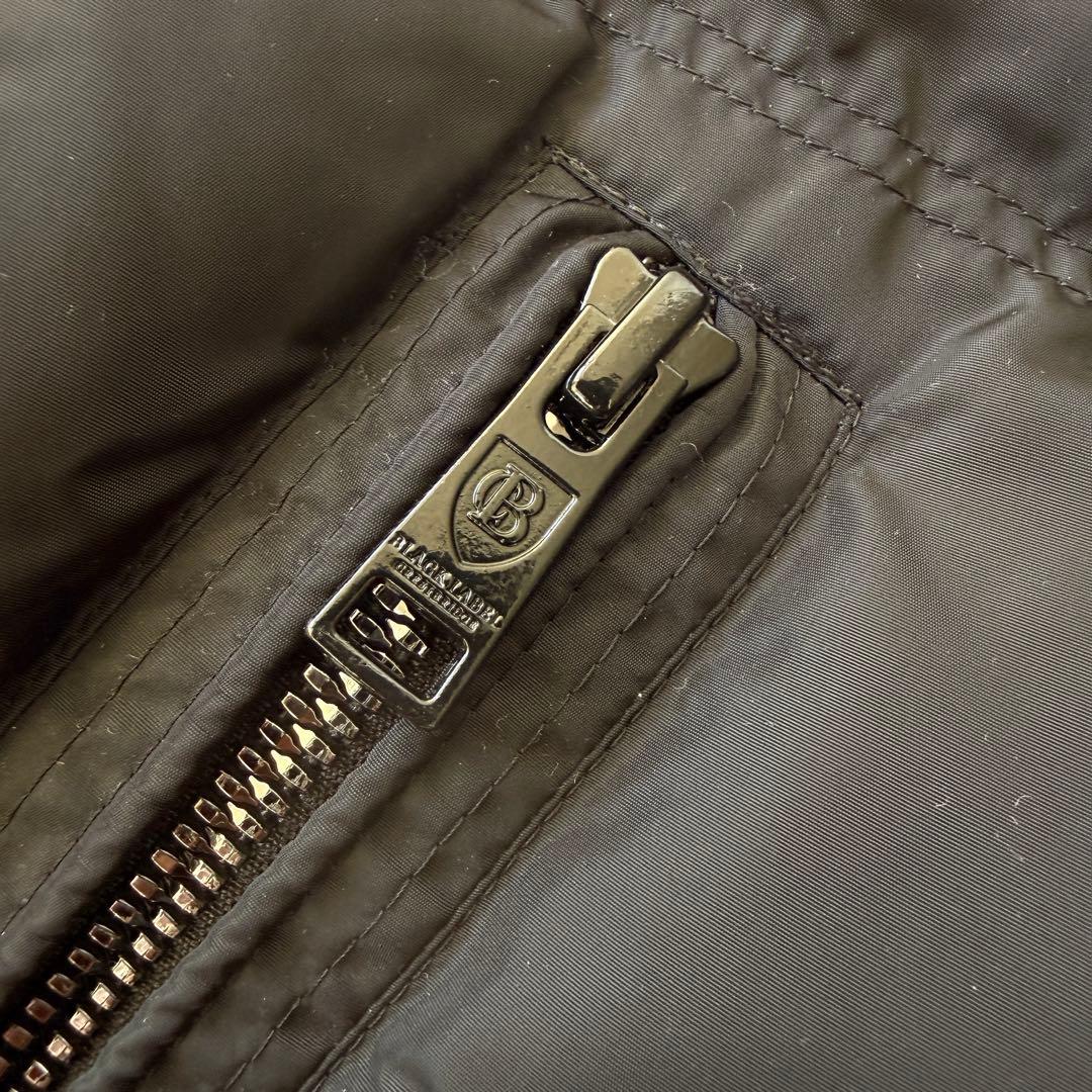 ブラックレーベル　ダウン　ジャケット　黒　S〜M相当　美品　バーバリー