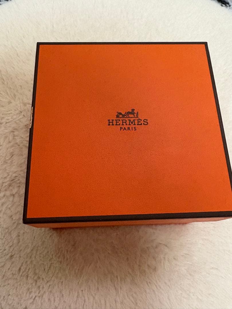 HERMES シルバー アナログ腕時計　 文字盤　ネイビー