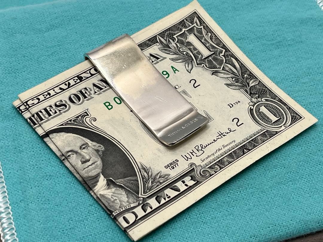 c443 ティファニー　エンジンターン　マネークリップ　シルバー　925