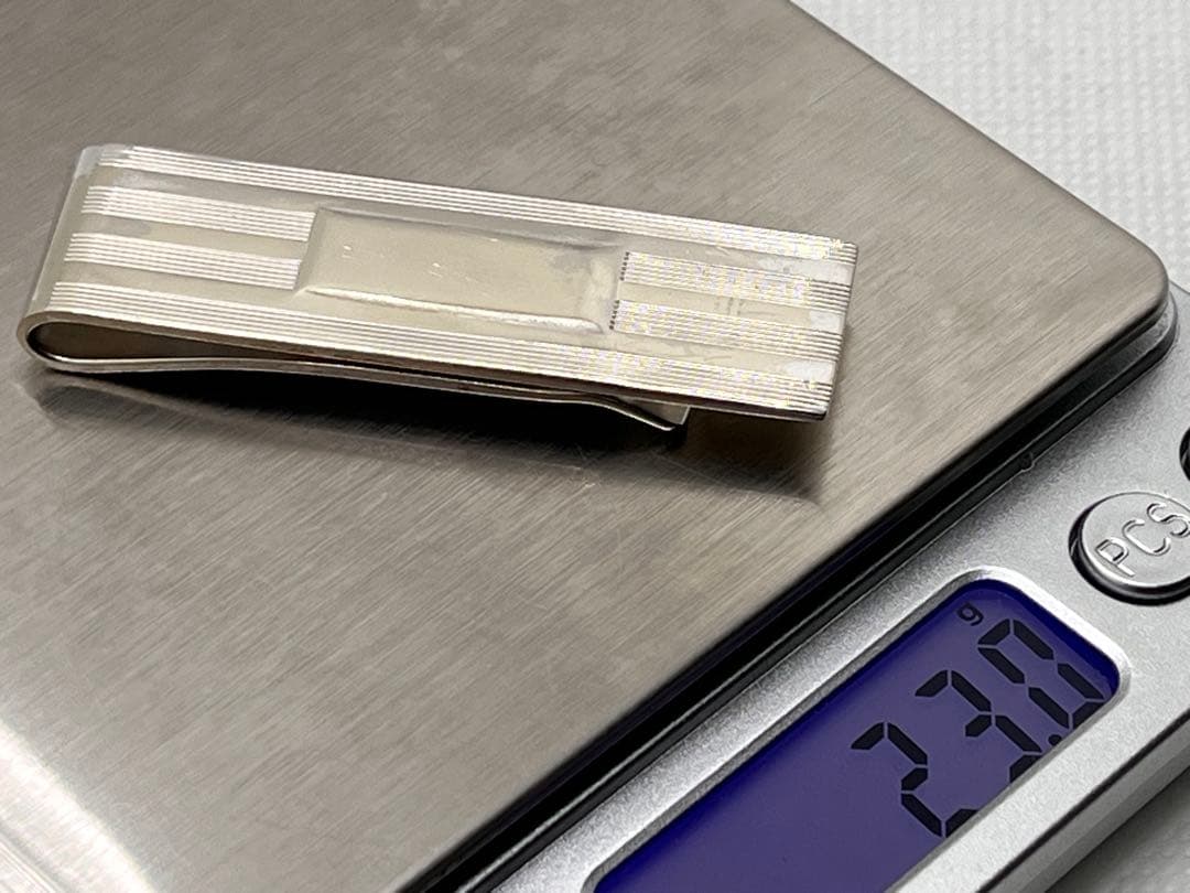 c443 ティファニー　エンジンターン　マネークリップ　シルバー　925