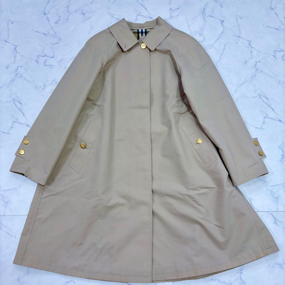 Burberrys 英国製 ノバチェック ステンカラーコート ベージュ Mサイズ