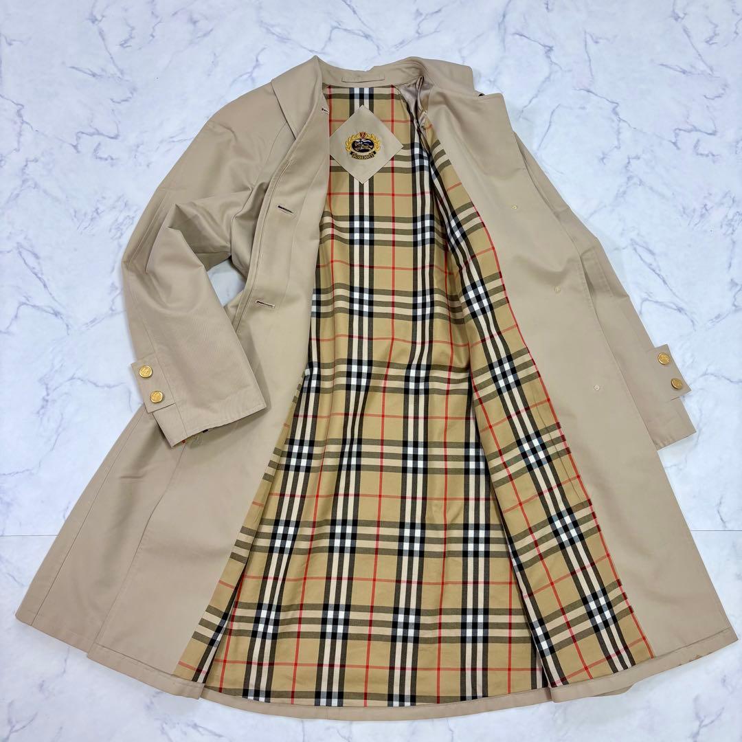 Burberrys 英国製 ノバチェック ステンカラーコート ベージュ Mサイズ