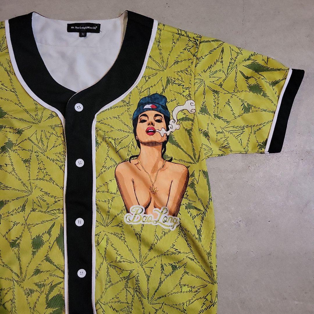 90s nude marijuana vintage shirt ヌード