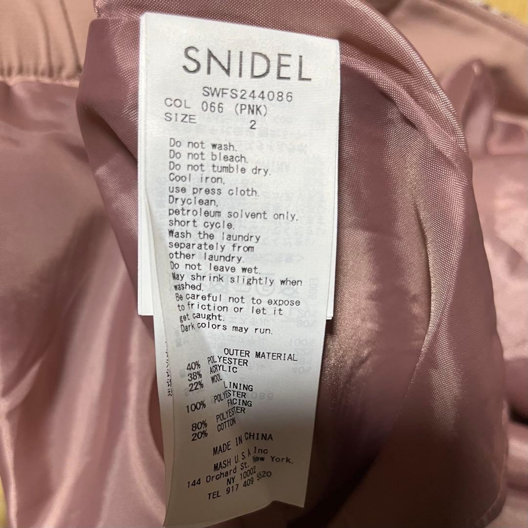 SNIDEL ロービングチェックミニスカート スナイデル