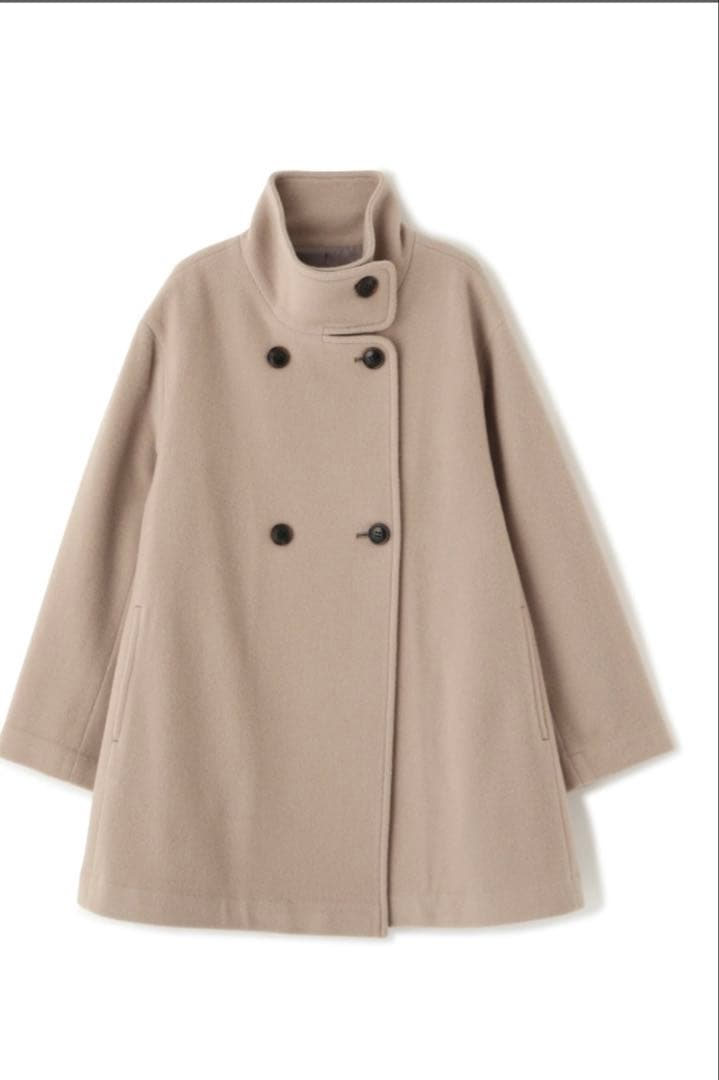 スタンドネックミドルコート