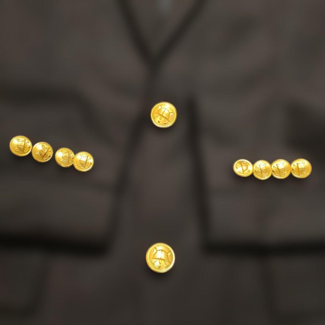 ☆美品☆ ラルフローレン 紺ブレ シングル ブレザー 金ボタン ネクタイ付