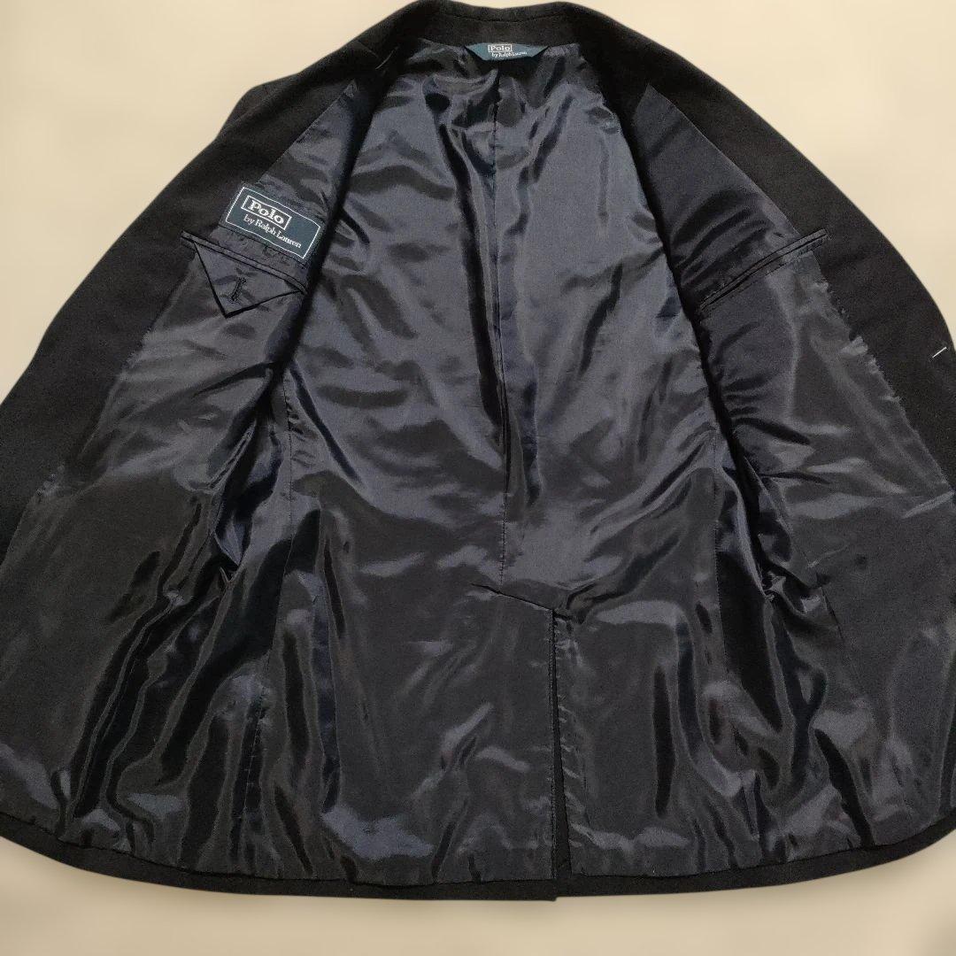 ☆美品☆ ラルフローレン 紺ブレ シングル ブレザー 金ボタン ネクタイ付