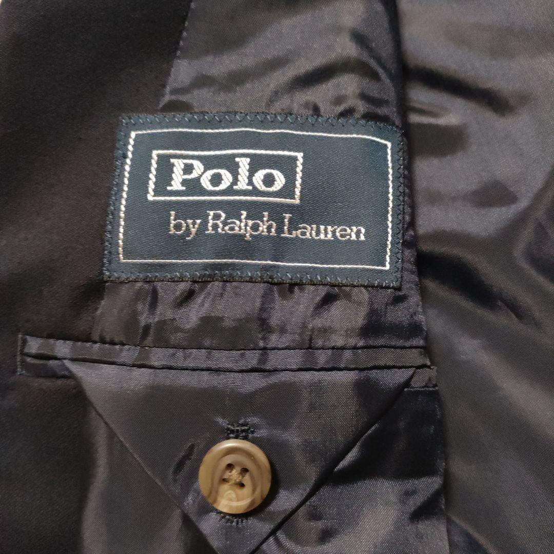 ☆美品☆ ラルフローレン 紺ブレ シングル ブレザー 金ボタン ネクタイ付