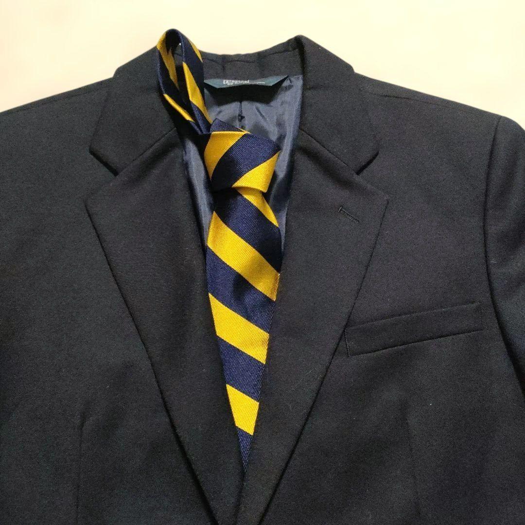 ☆美品☆ ラルフローレン 紺ブレ シングル ブレザー 金ボタン ネクタイ付