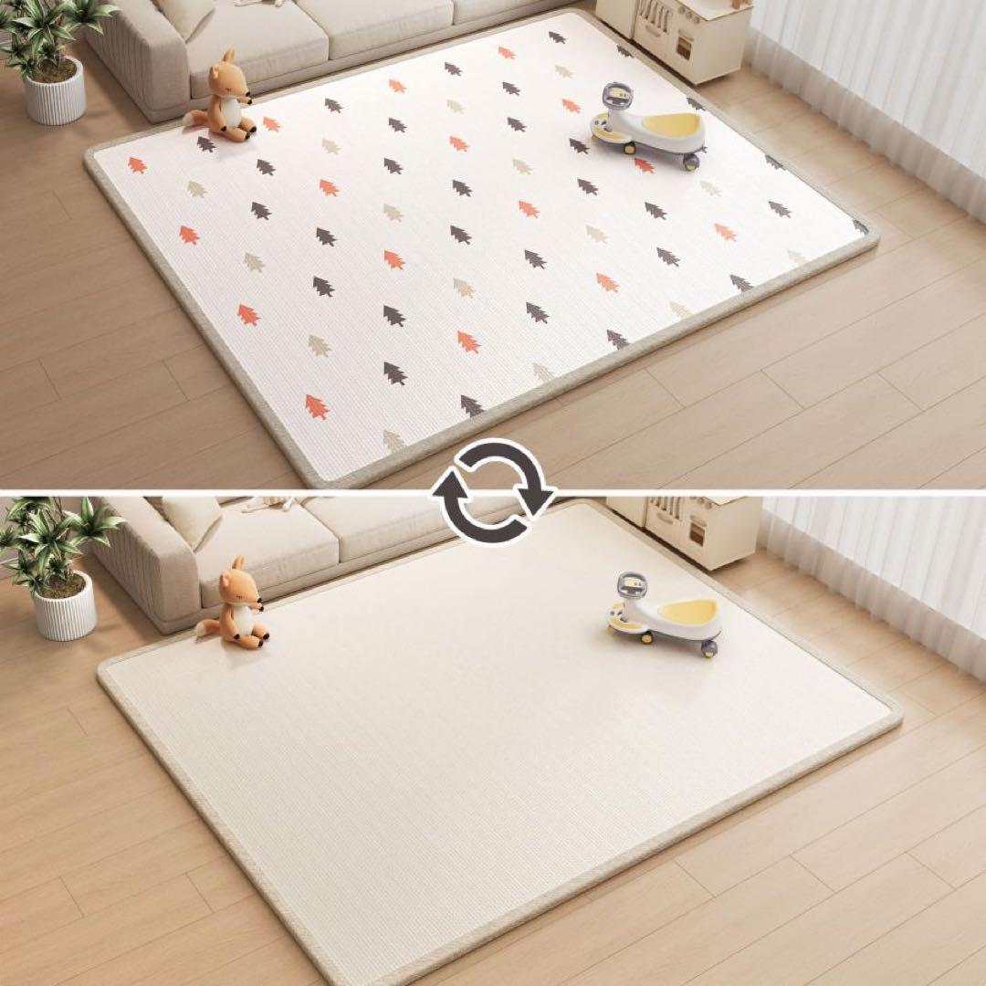 ベビーマット プレイマット 180×200cm シームレス フロアマット松