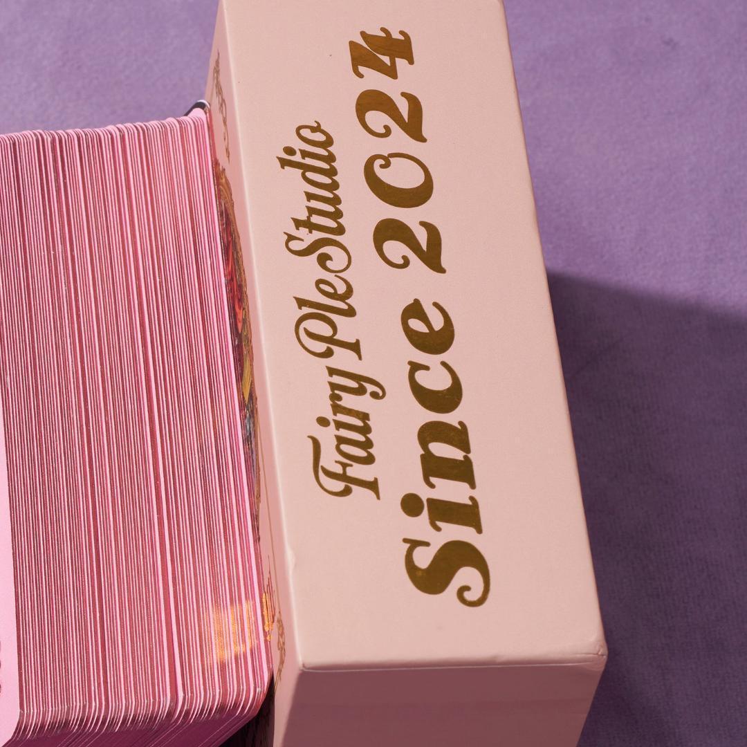 【正規品タロットカード】上品なピンク縁✨優雅で幻想的✨ロマンチックな愛のデッキ