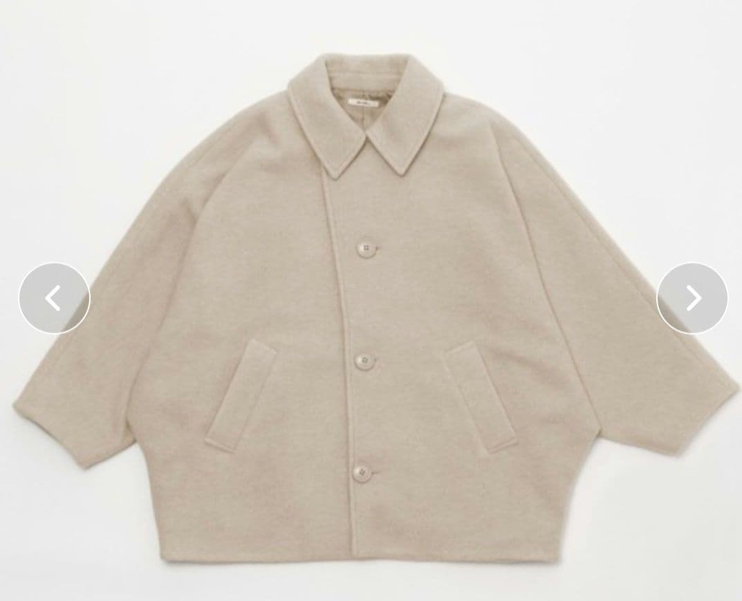 ニコアンド ライトモッサドルマンジャケットコート ベージュ F