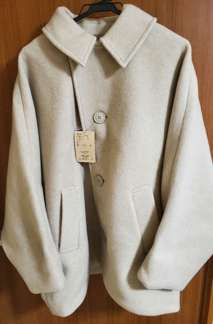 ニコアンド ライトモッサドルマンジャケットコート ベージュ F