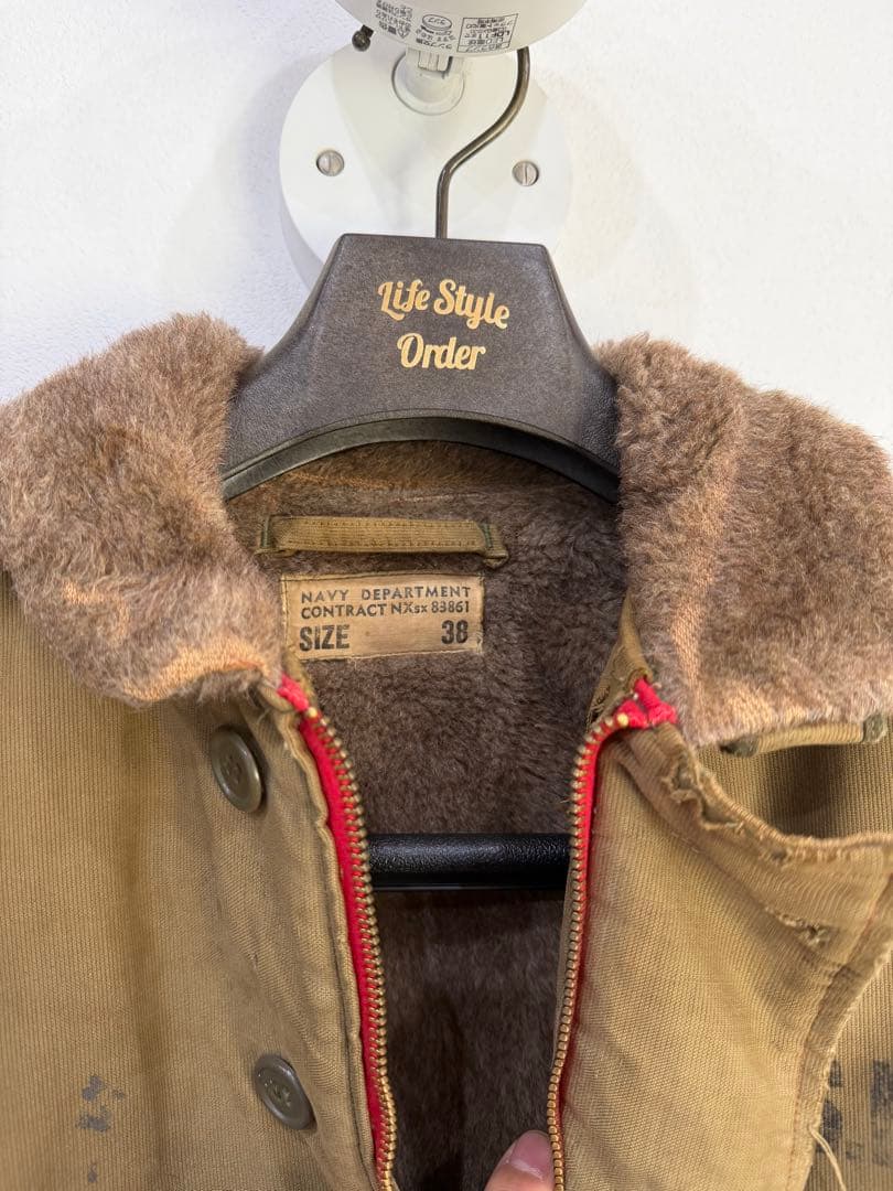 denime 実物 40s USN N-1 デッキジャケット サイズ38