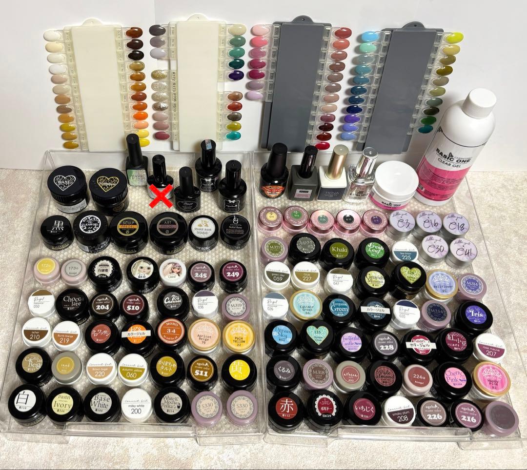 カラージェル クリアジェル 102個セット ジェル大量 まとめ売り バラ売り不可