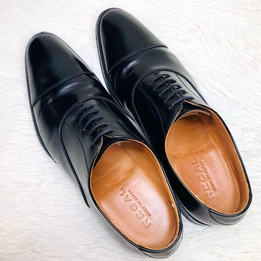 【極美品】REGAL 25㌢811R ストレートチップ ブラック　リーガル