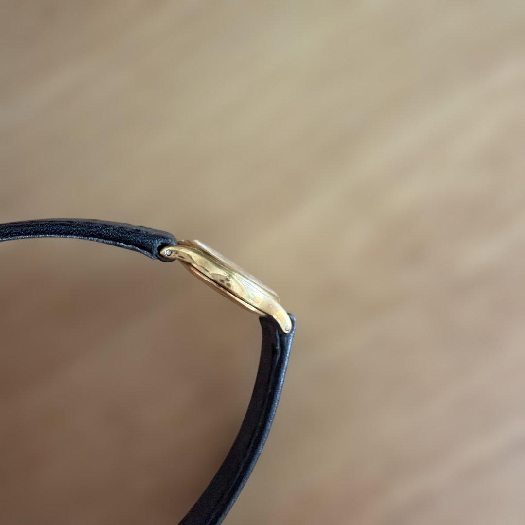 SEIKO EXCELINE 18KT 金無垢 1F20-0100 稼働品